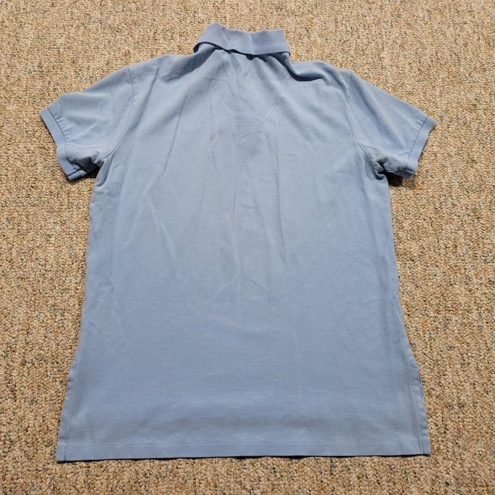 Polo Ralph Lauren Shirt Mens Medium Blue Custom Fit Short Sleeve Pony